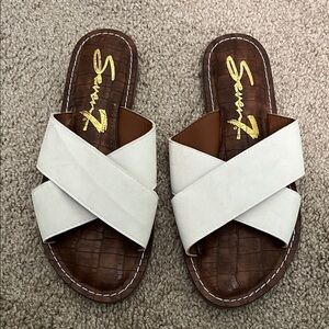 Seven7 Women's Cream and Brown Sandals